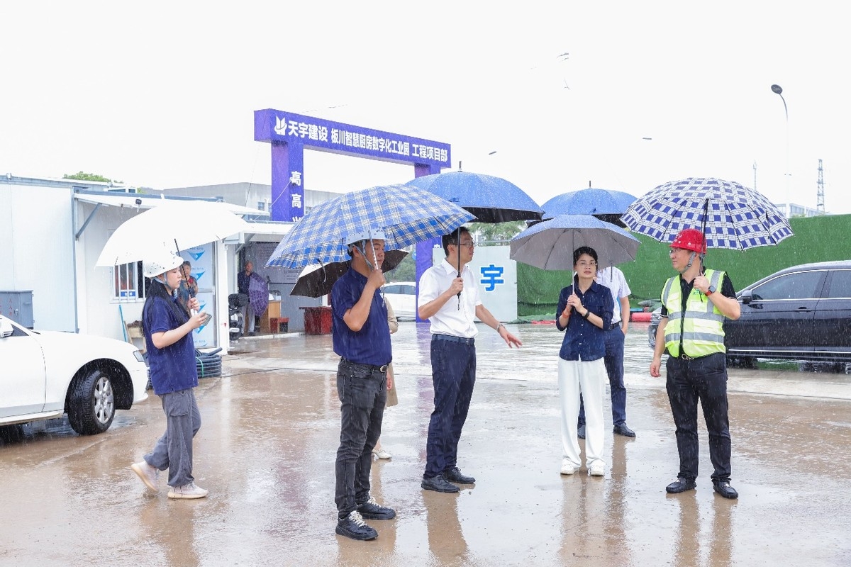 嵊州市副市長李劍光調研板川智慧廚房數字化工業園工程，推動板川項目建設高質量發展