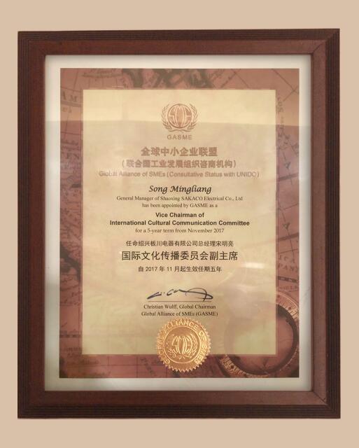 熱烈祝賀！板川公司董事長宋明亮先生當(dāng)選國際文化傳播委員會(huì)副主席！